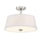 Designers Fountain 15In Studio 2-Light Satin Platinum Interior Ceiling Light Semi Flush Mount 88511-SP - alternate 1
